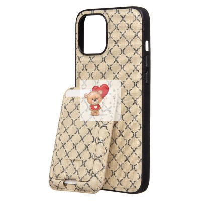 Чехол-накладка для Apple iPhone 12 Pro Max (белый) - SM022 SafeMag c картхолдером