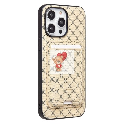 Чехол-накладка для Apple iPhone 14 Pro Max (белый) - SM022 SafeMag c картхолдером