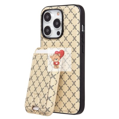 Чехол-накладка для Apple iPhone 14 Pro (белый) - SM022 SafeMag c картхолдером