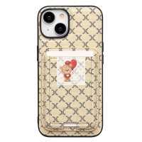 Чехол-накладка для Apple iPhone 14 (белый) - SM022 SafeMag c картхолдером Чехол-накладка для Apple iPhone 14 (белый) - SM022 SafeMag c картхолдером