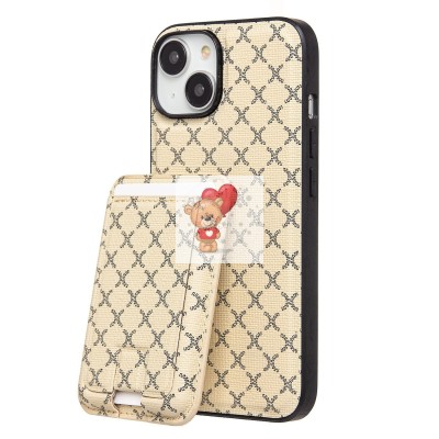 Чехол-накладка для Apple iPhone 14 (белый) - SM022 SafeMag c картхолдером Чехол-накладка для Apple iPhone 14 (белый) - SM022 SafeMag c картхолдером