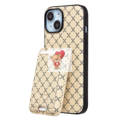 Чехол-накладка для Apple iPhone 15 (белый) - SM022 SafeMag c картхолдером Чехол-накладка для Apple iPhone 15 (белый) - SM022 SafeMag c картхолдером