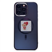 Чехол-накладка для Apple iPhone 15 Pro Max (галактический черный) - SM023 SafeMag Чехол-накладка для Apple iPhone 15 Pro Max (галактический черный) - SM023 SafeMag