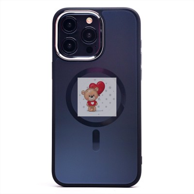 Чехол-накладка для Apple iPhone 15 Pro Max (галактический черный) - SM023 SafeMag