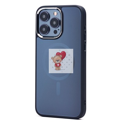 Чехол-накладка для Apple iPhone 15 Pro Max (галактический черный) - SM023 SafeMag Чехол-накладка для Apple iPhone 15 Pro Max (галактический черный) - SM023 SafeMag