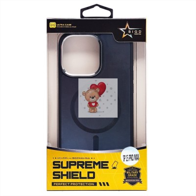 Чехол-накладка для Apple iPhone 15 Pro Max (галактический черный) - SM023 SafeMag Чехол-накладка для Apple iPhone 15 Pro Max (галактический черный) - SM023 SafeMag