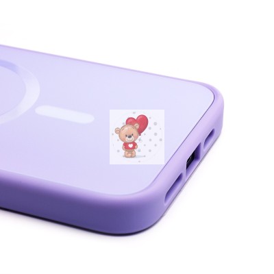 Чехол-накладка для Apple iPhone 15 Pro Max (светло-фиолетовый) - SM023 SafeMag