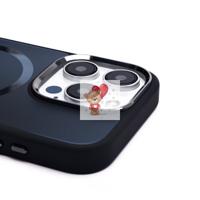 Чехол-накладка для Apple iPhone 15 Pro (галактический черный) - SM023 SafeMag