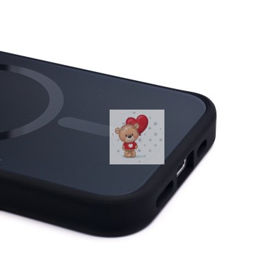 Чехол-накладка для Apple iPhone 15 Pro (галактический черный) - SM023 SafeMag