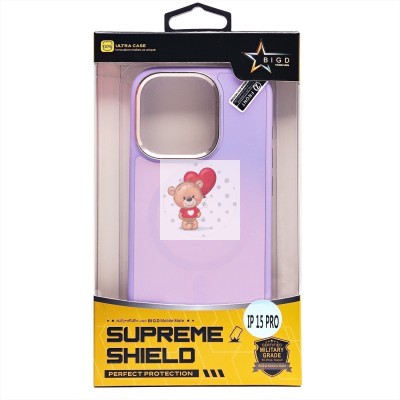 Чехол-накладка для Apple iPhone 15 Pro (светло-фиолетовый) - SM023 SafeMag