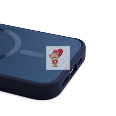 Чехол-накладка для Apple iPhone 15 Pro (ночной синий) - SM023 SafeMag