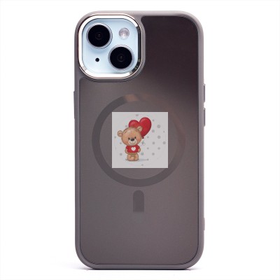 Чехол-накладка для Apple iPhone 15 (титановое золото) - SM023 SafeMag