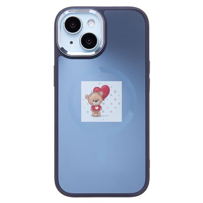 Чехол-накладка для Apple iPhone 15 (ночной синий) - SM023 SafeMag Чехол-накладка для Apple iPhone 15 (ночной синий) - SM023 SafeMag