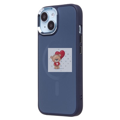 Чехол-накладка для Apple iPhone 15 (ночной синий) - SM023 SafeMag