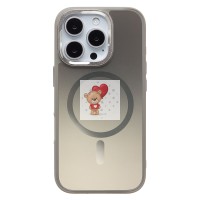 Чехол-накладка для Apple iPhone 16 Pro (титановое золото) - SM023 SafeMag