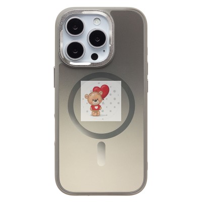 Чехол-накладка для Apple iPhone 16 Pro (титановое золото) - SM023 SafeMag