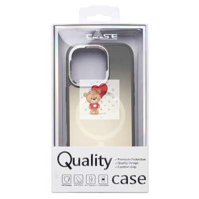 Чехол-накладка для Apple iPhone 16 Pro (титановое золото) - SM023 SafeMag