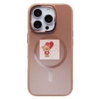 Чехол-накладка для Apple iPhone 16 Pro (розовое золото) - SM023 SafeMag