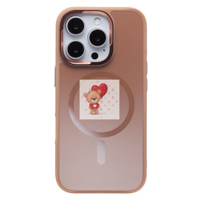 Чехол-накладка для Apple iPhone 16 Pro (розовое золото) - SM023 SafeMag