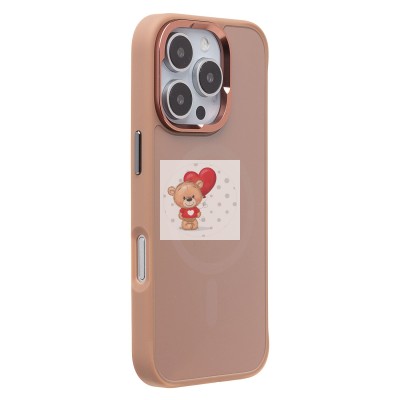 Чехол-накладка для Apple iPhone 16 Pro (розовое золото) - SM023 SafeMag