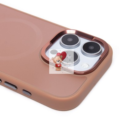 Чехол-накладка для Apple iPhone 16 Pro (розовое золото) - SM023 SafeMag