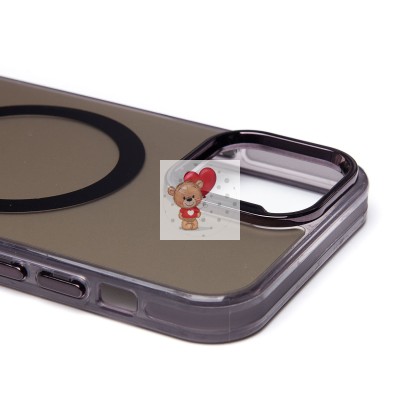 Чехол-накладка для Apple iPhone 12 (черный) - SM025 SafeMag