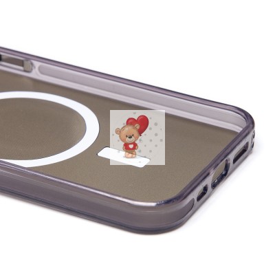 Чехол-накладка для Apple iPhone 12 (черный) - SM025 SafeMag