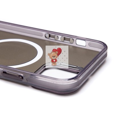 Чехол-накладка для Apple iPhone 12 (черный) - SM025 SafeMag