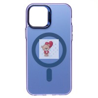 Чехол-накладка для Apple iPhone 12 (синий) - SM025 SafeMag