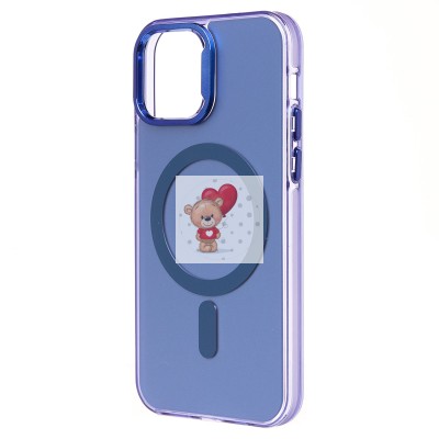 Чехол-накладка для Apple iPhone 12 (синий) - SM025 SafeMag