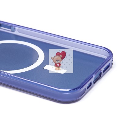 Чехол-накладка для Apple iPhone 12 (синий) - SM025 SafeMag