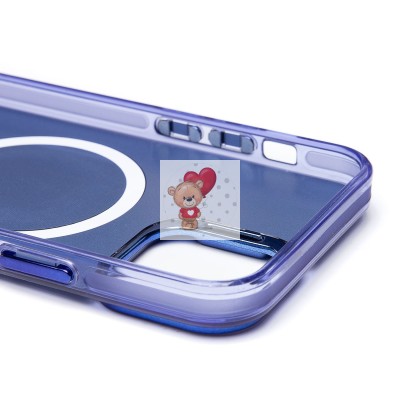 Чехол-накладка для Apple iPhone 12 (синий) - SM025 SafeMag