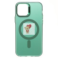 Чехол-накладка для Apple iPhone 12 (зеленый) - SM025 SafeMag