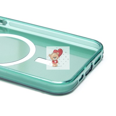 Чехол-накладка для Apple iPhone 12 (зеленый) - SM025 SafeMag