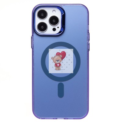 Чехол-накладка для Apple iPhone 13 Pro Max (синий) - SM025 SafeMag Чехол-накладка для Apple iPhone 13 Pro Max (синий) - SM025 SafeMag