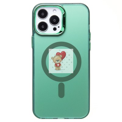 Чехол-накладка для Apple iPhone 13 Pro Max (зеленый) - SM025 SafeMag