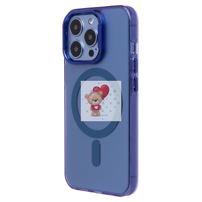 Чехол-накладка для Apple iPhone 13 Pro (синий) - SM025 SafeMag Чехол-накладка для Apple iPhone 13 Pro (синий) - SM025 SafeMag