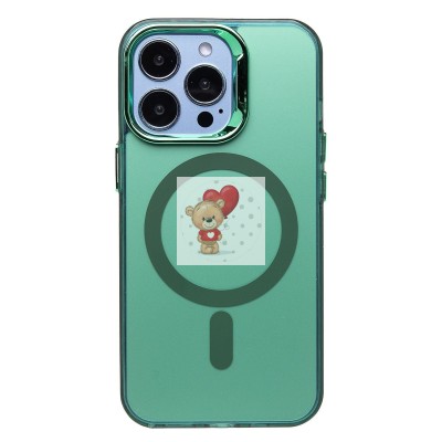 Чехол-накладка для Apple iPhone 13 Pro (зеленый) - SM025 SafeMag