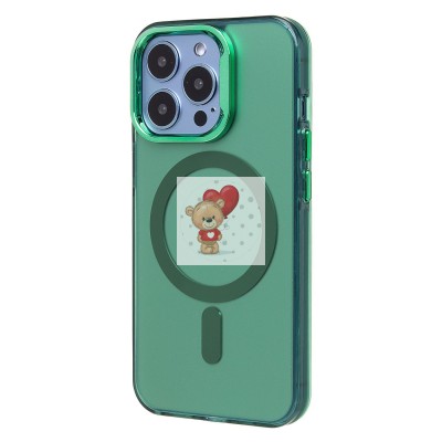 Чехол-накладка для Apple iPhone 13 Pro (зеленый) - SM025 SafeMag