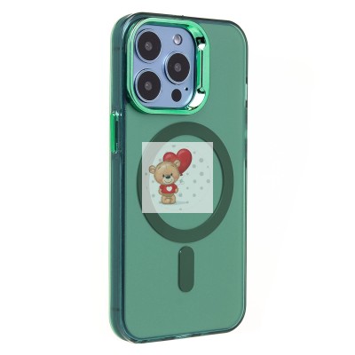 Чехол-накладка для Apple iPhone 13 Pro (зеленый) - SM025 SafeMag