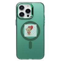 Чехол-накладка для Apple iPhone 14 Pro Max (зеленый) - SM025 SafeMag