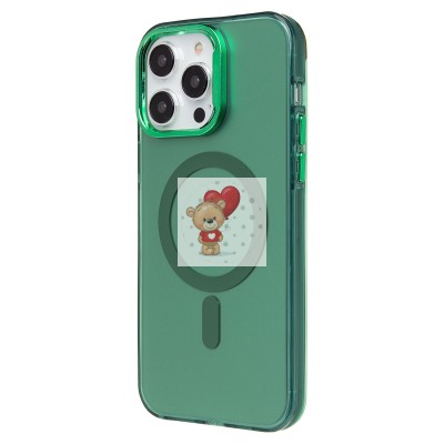 Чехол-накладка для Apple iPhone 14 Pro Max (зеленый) - SM025 SafeMag