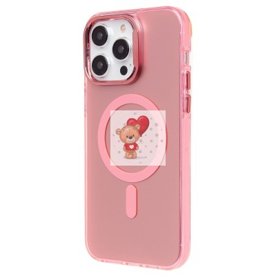 Чехол-накладка для Apple iPhone 14 Pro Max (розовый) - SM025 SafeMag