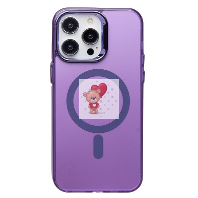 Чехол-накладка для Apple iPhone 14 Pro Max (фиолетовый) - SM025 SafeMag Чехол-накладка для Apple iPhone 14 Pro Max (фиолетовый) - SM025 SafeMag