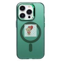 Чехол-накладка для Apple iPhone 14 Pro (зеленый) - SM025 SafeMag