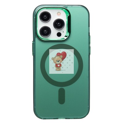 Чехол-накладка для Apple iPhone 14 Pro (зеленый) - SM025 SafeMag