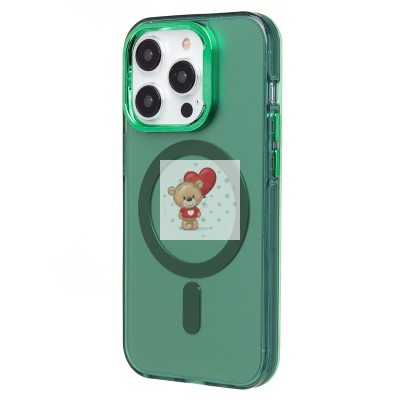 Чехол-накладка для Apple iPhone 14 Pro (зеленый) - SM025 SafeMag