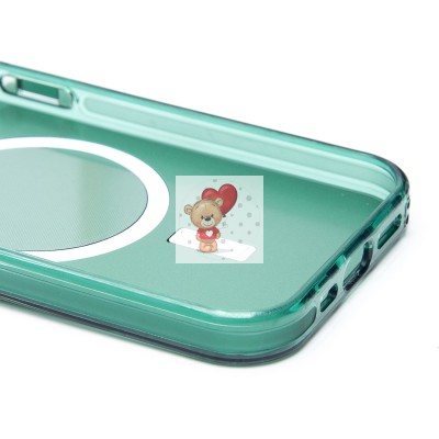 Чехол-накладка для Apple iPhone 14 Pro (зеленый) - SM025 SafeMag