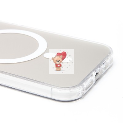 Чехол-накладка для Apple iPhone 14 Pro (белый) - SM025 SafeMag