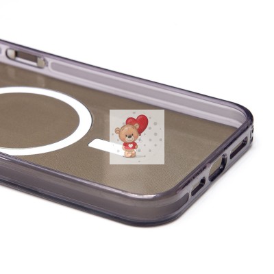 Чехол-накладка для Apple iPhone 15 Pro Max (черный) - SM025 SafeMag